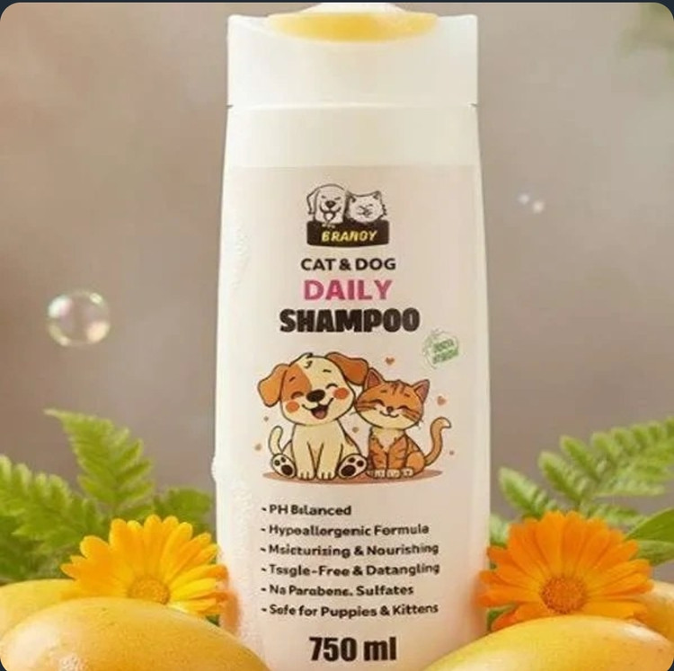 شامپو سگ و گربه 750سی سی روزانه برند Brandy
